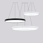 Светодиодная Подвесная лампа, Круглая Простая разноцветная лампа для фойе, s. Подвесной светильник