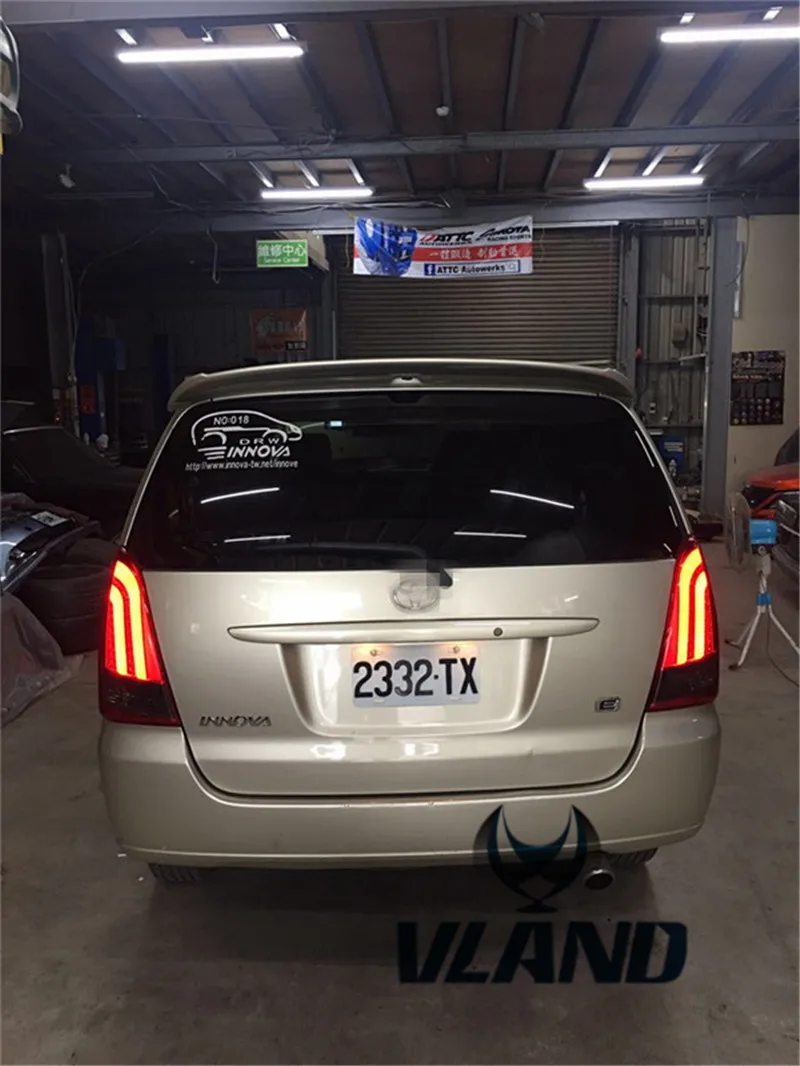 VLAND завод для автомобиля задний фонарь innova светодиодный 2012 2013 2014 2015 Innova с DRL +