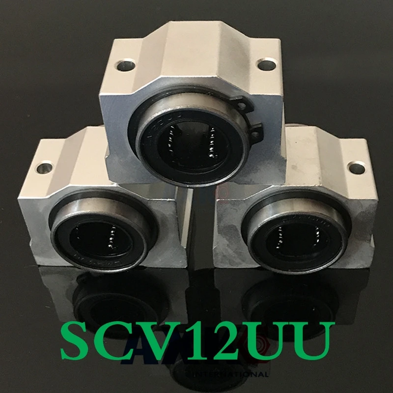 Линейный Корпус подшипника Sc12vuu Scv12uu Sc12v с линейным подшипником Lm12uu 12 мм рельса