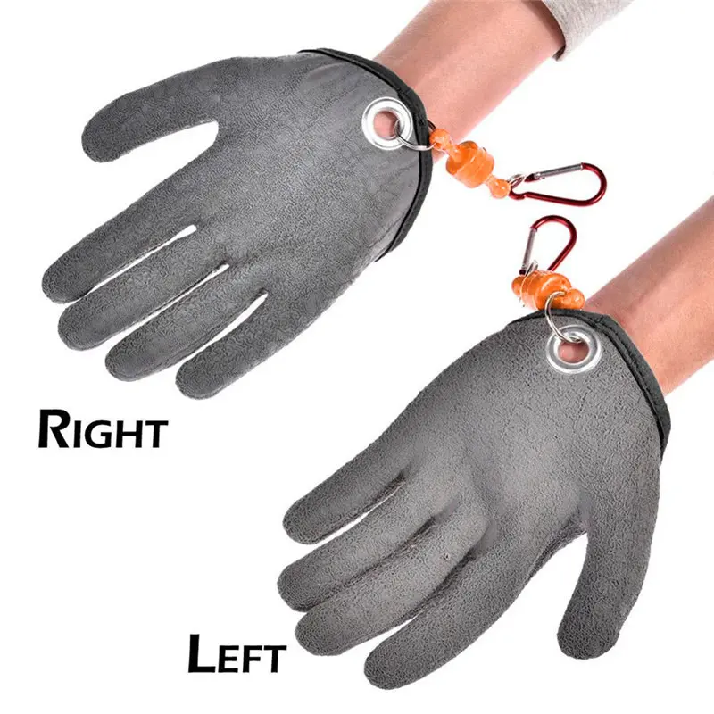 Противоскользящие рыболовные перчатки латексное покрытие на морщинистой