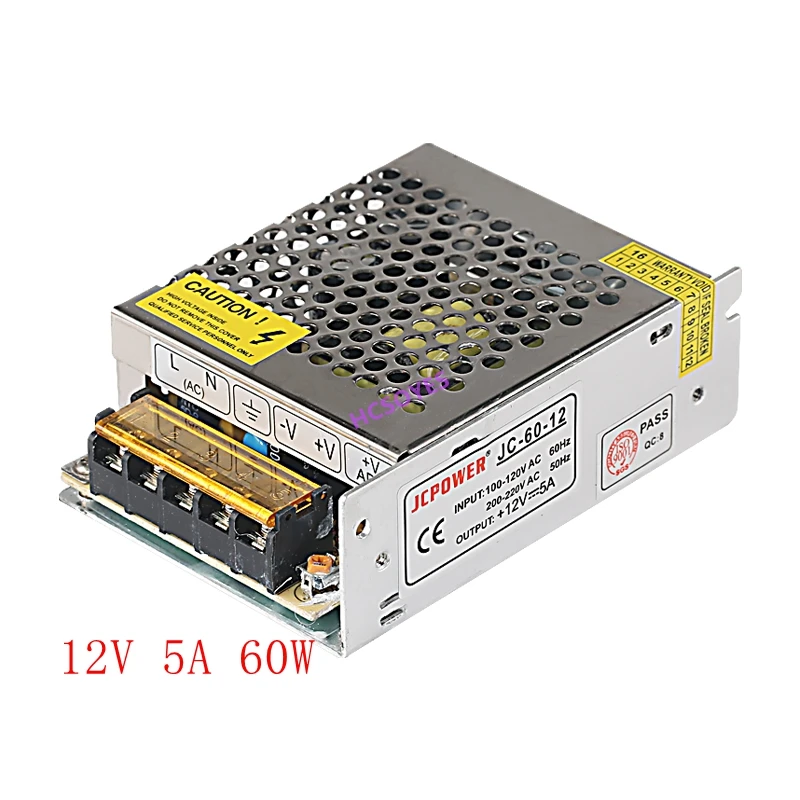 DC 12 V 1A/2A/3A/5A/6A/8A/10A/12A/15A/20A/25A/30A/40A/50A/60A led питания Трансформаторы для WS2812B WS2801 Светодиодная лента