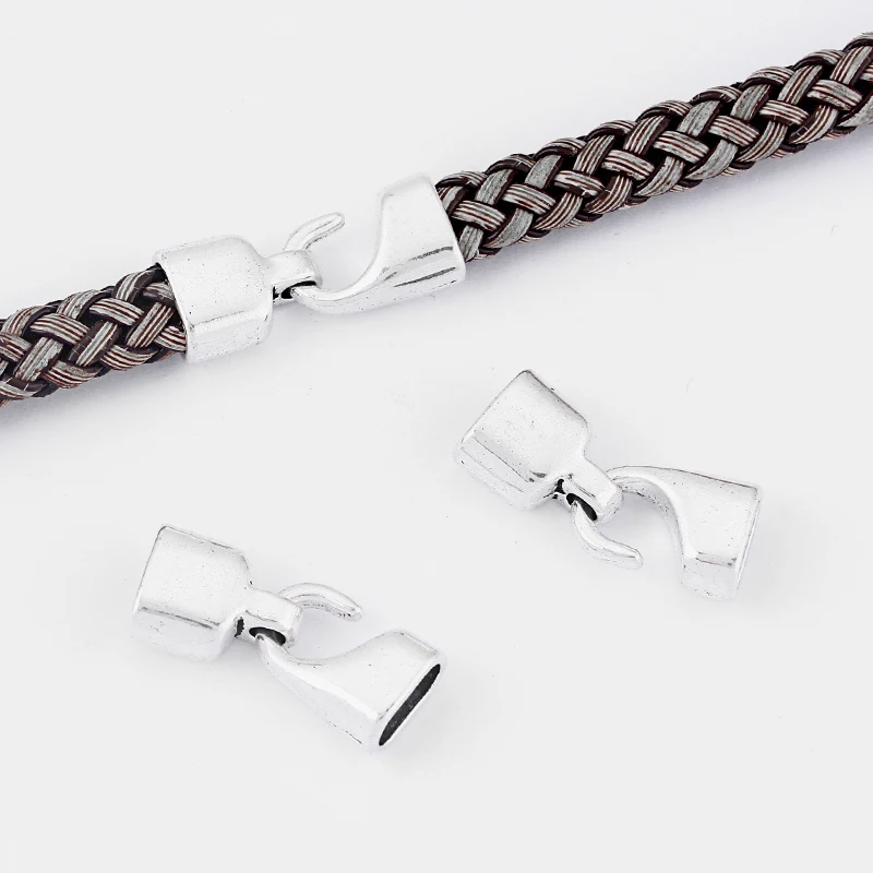 

5 Sets Side Hook Clasps Bracelet Findings For use With 5mm Round Leather Cord