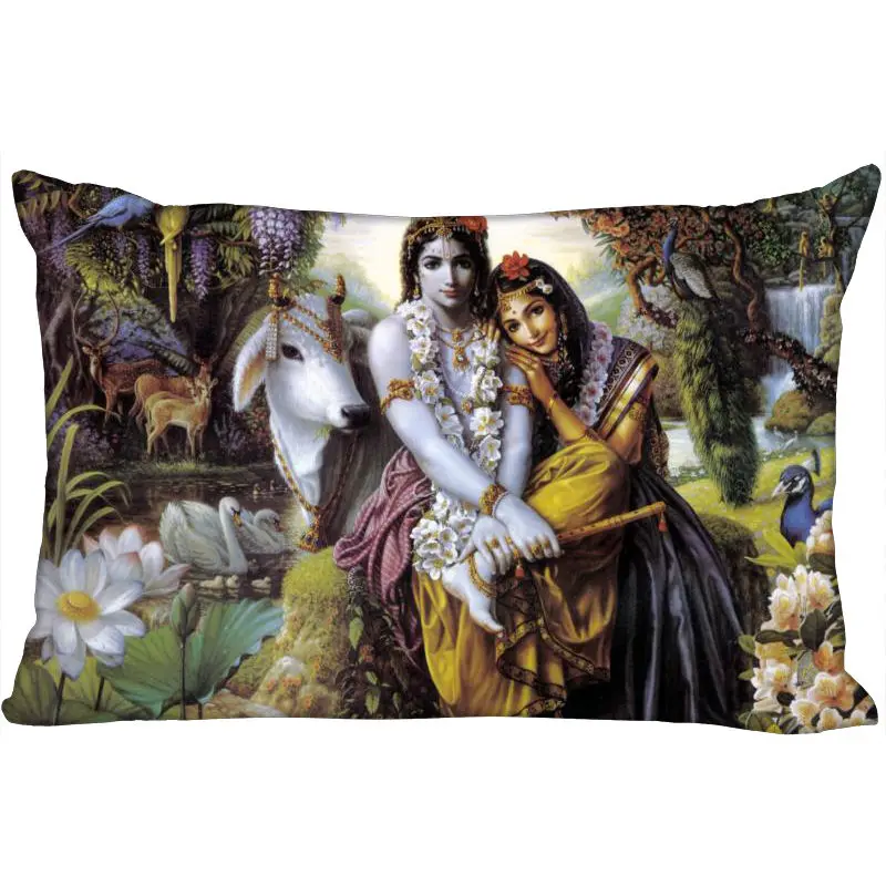 Пользовательский Radha Krishna Новое поступление наволочка 45x35 см (одна сторона)