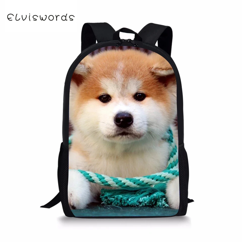 Детский модный рюкзак ELVISWORDS Kawaii с животным принтом детские школьные сумки