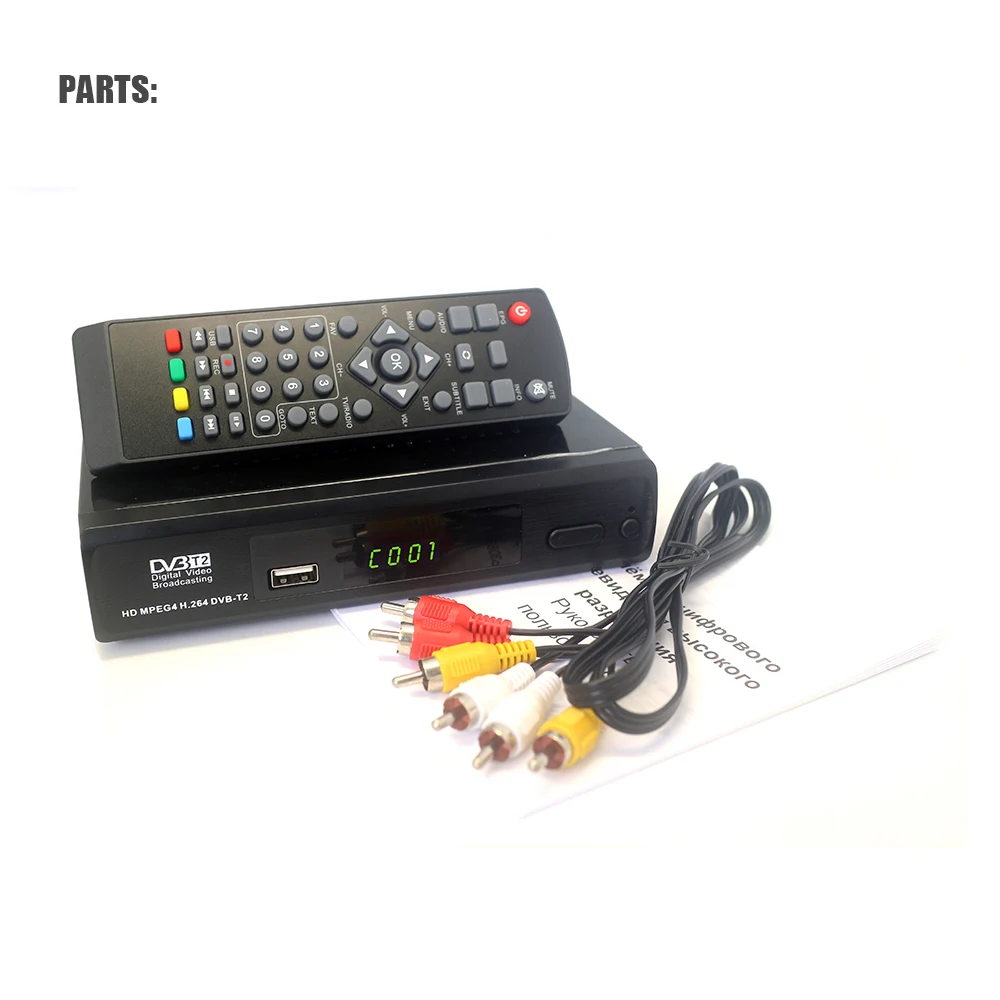 Высокоцифровой наземный ТВ приемник DVB T2 collocation usb wifi ключ + антенна dvb t2 m2