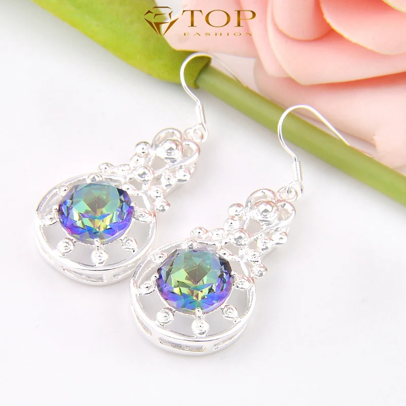 Топ ювелирные изделия посеребренный хрустальные серьги простые украшения