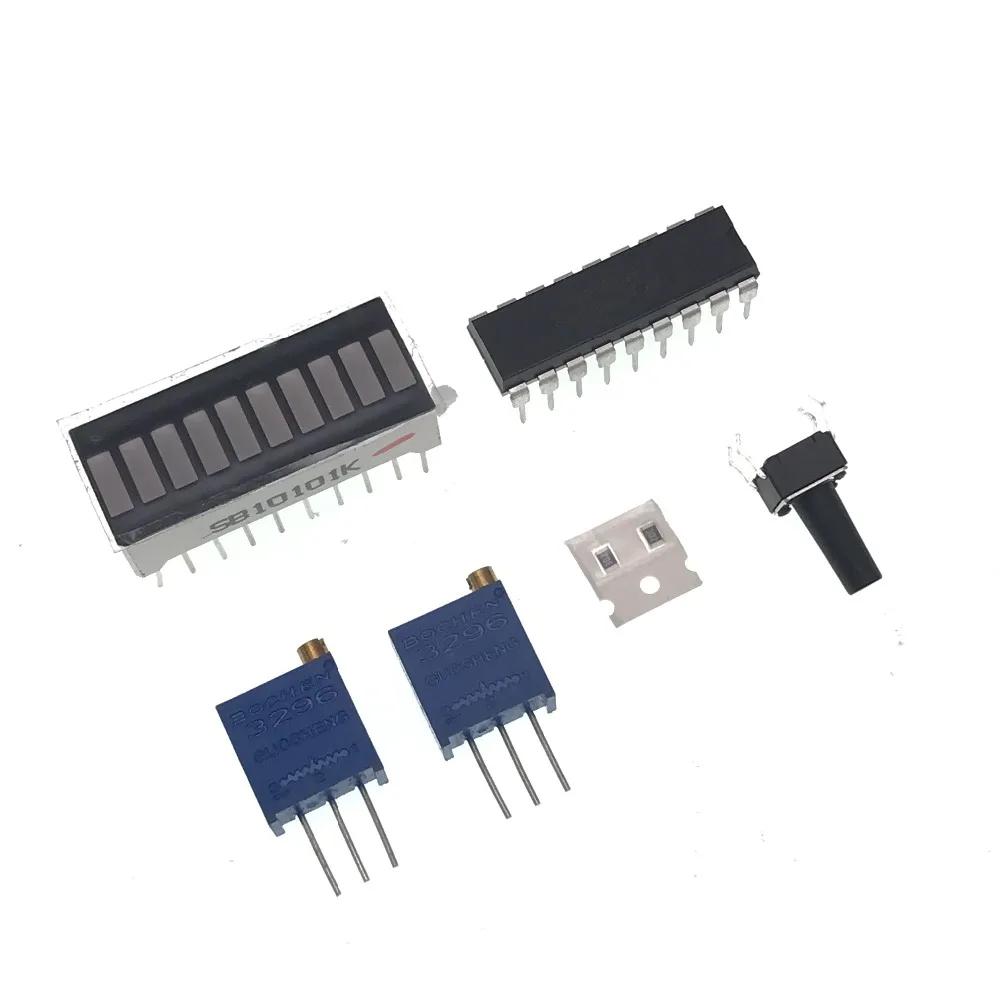 LM3914 синий 10 сегментный 3,7 в литиевый 12 В Модуль индикатора емкости батареи тестер уровня мощности Светодиодный дисплей электронные наборы Diy