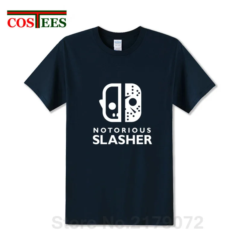 Notorious Slasher Jason Voorhees T shirts VS Freddy T-shirt Halloween Harajuku Texas chainsaw Tees Massacre Machine tshirt | Мужская