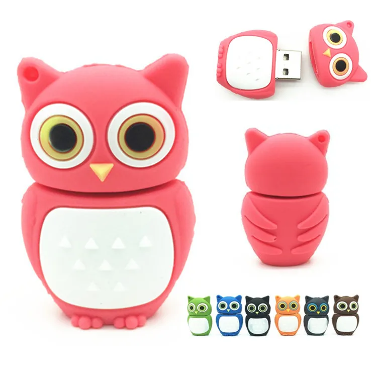 Hot Sale Cute Owl USB 2.0 Flash Drives External Storage Pendrive 64GB 32GB 16GB 8GB 4GB Cartoon Usb Flash Disk best Gift
Hot Sale Cute Owl USB 2.0 Flash Drives External Storage Pendrive 64GB 32GB 16GB 8GB 4GB Cartoon Usb Flash Disk best Gift