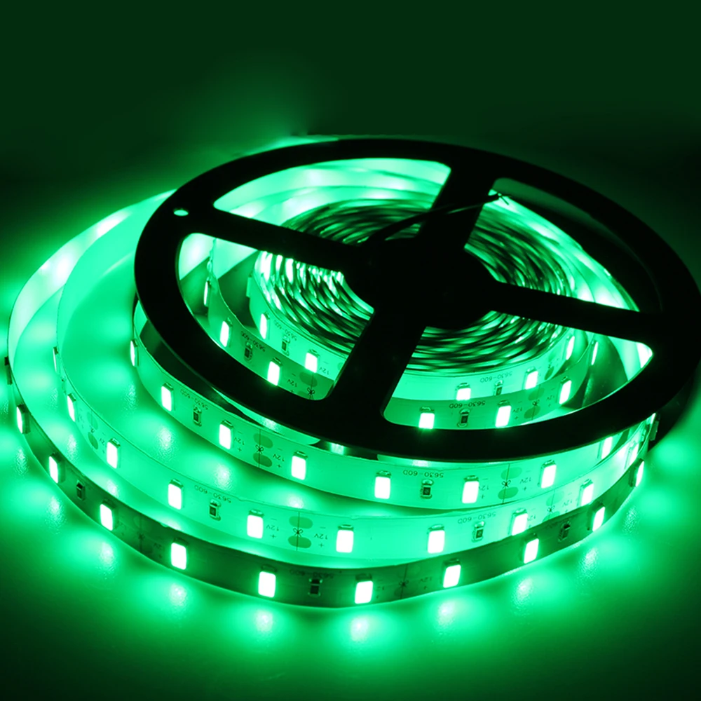 5M DC12V гибкий Светодиодные ленты светильник 5050 5730 3014 2835 3528 7020 SMD строка украшения светильник ing 60 Светодиодный/M, так как изделие не является водонепроницаемым