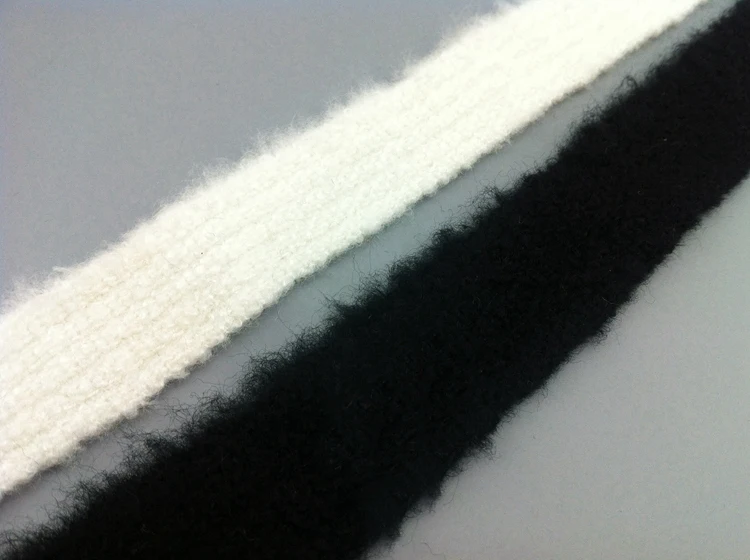 

5 yard 2cm 0.78"" wide ivory/black stripe knit tapes lace trim ribbon ML43