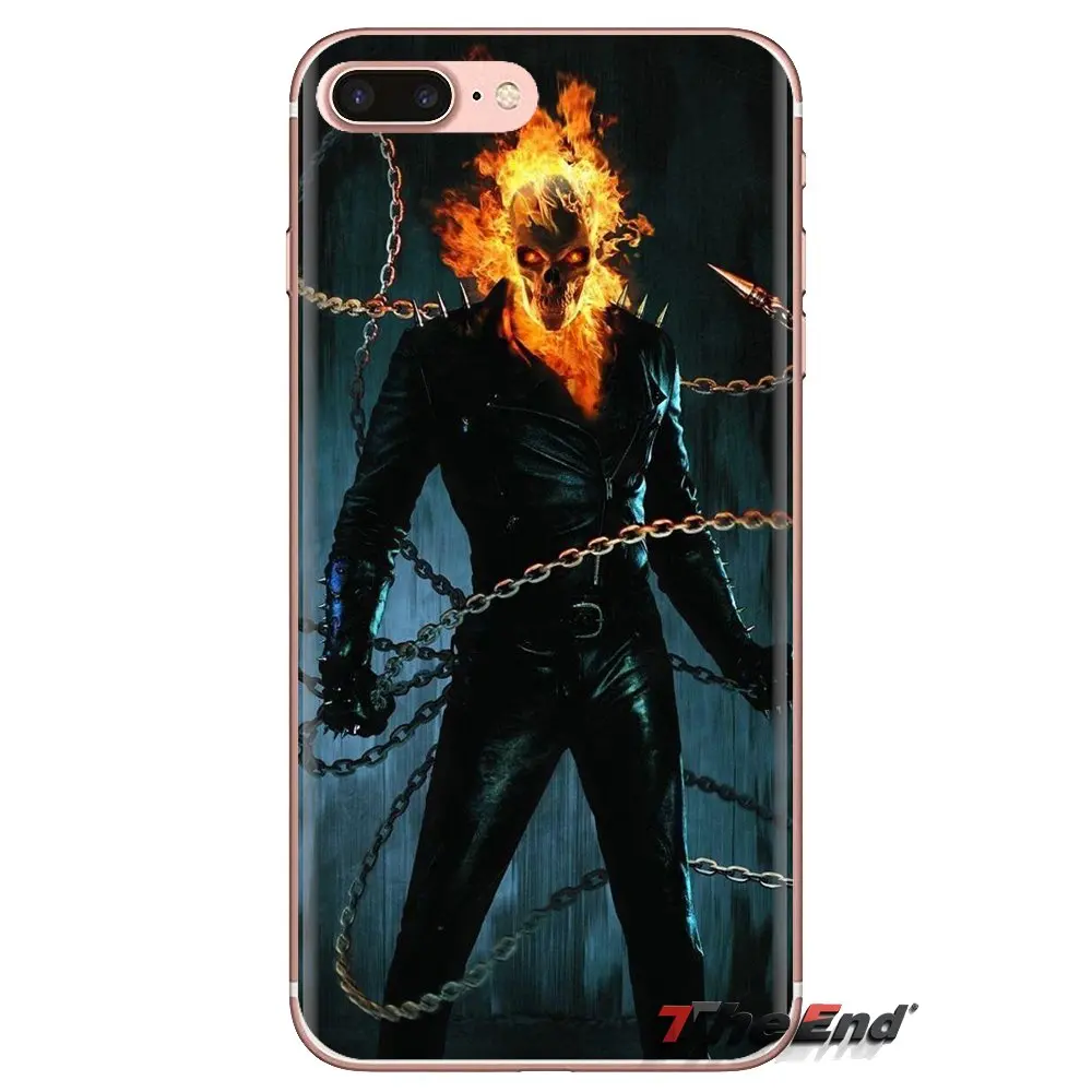Soft Transparent Shell Cover For Samsung Galaxy J1 J2 J3 J4 J5 J6 J7 J8 Plus 2018 Prime 2015 2016 2017 Clayton Crain Ghost Rider |