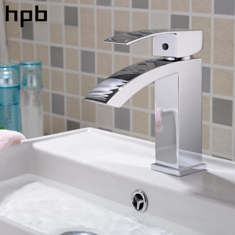 HPB хромированный смеситель для раковины с одной ручкой ванной водопроводный кран