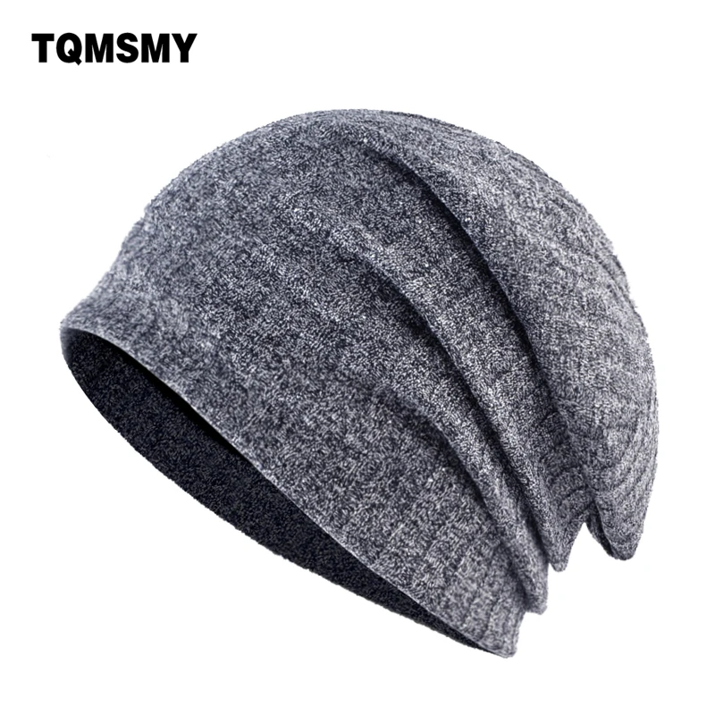 

TQMSMY Spring stripe hats for women sequins beanies Solid color Autumn Cotton skullies Women's Double layer Turban hat cap bone