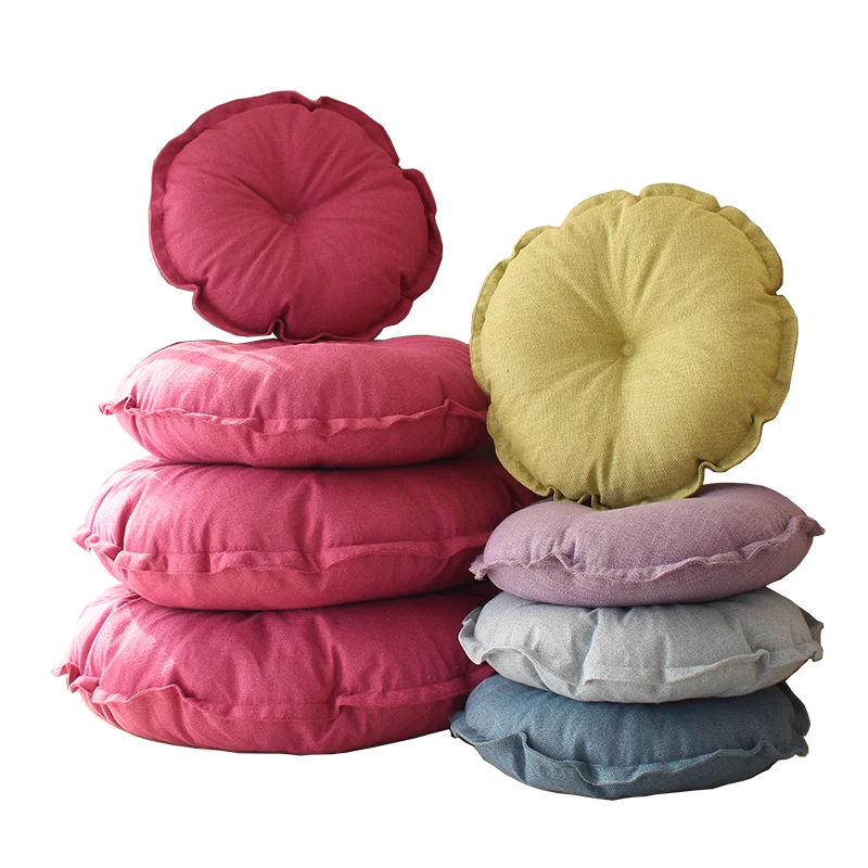 Zhh сиденье Подушки одноцветное Цвет простой Стиль толстый хлопок стул S Круглый