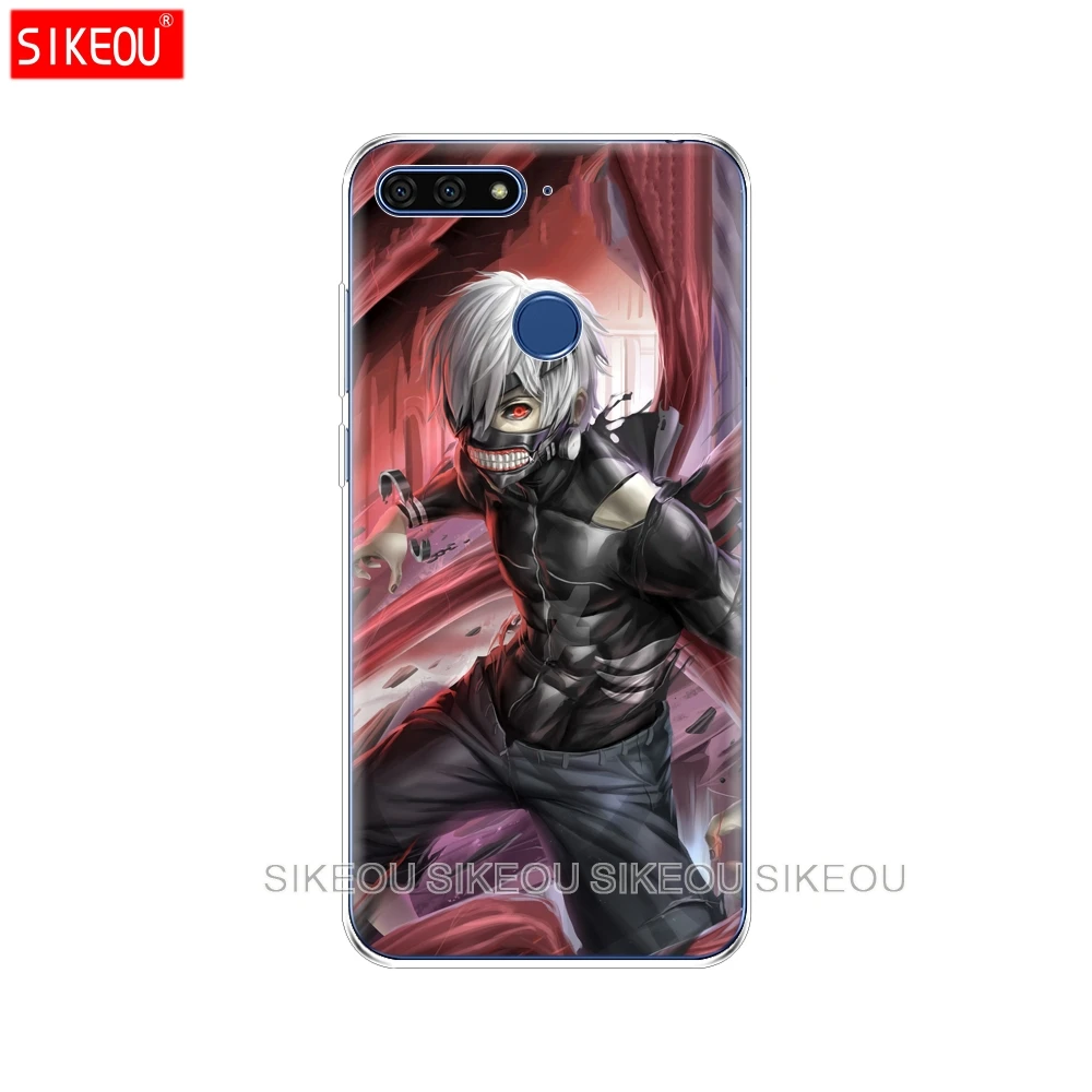 Силиконовый чехол для телефона Huawei Honor 7A PRO 7C Y5 Y6 Y7 Y9 2017 2018 Prime Tokyo Ghouls | Мобильные