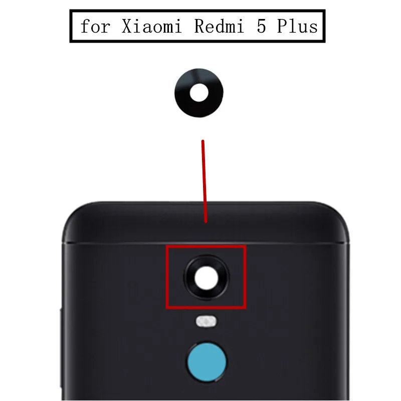 

Стеклянная линза задней камеры для Xiaomi Redmi 5 Plus, запасные части