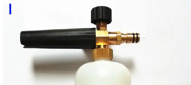 Медная машина для мытья пены генератор пены пистолет для Karcher nilfisk lavor BS AQT BD снег пузырь Лэнс пенообразователь мыло распылитель - Цвет: Зеленый