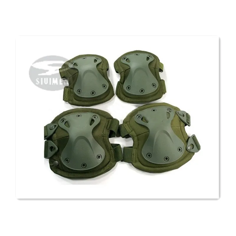 Army green 9 мм с номером отслеживания тактические Пейнтбольные защитные наколенники и налокотники Набор тактических X-tak pad Пейнтбольные аксессуары - Цвет: Army green