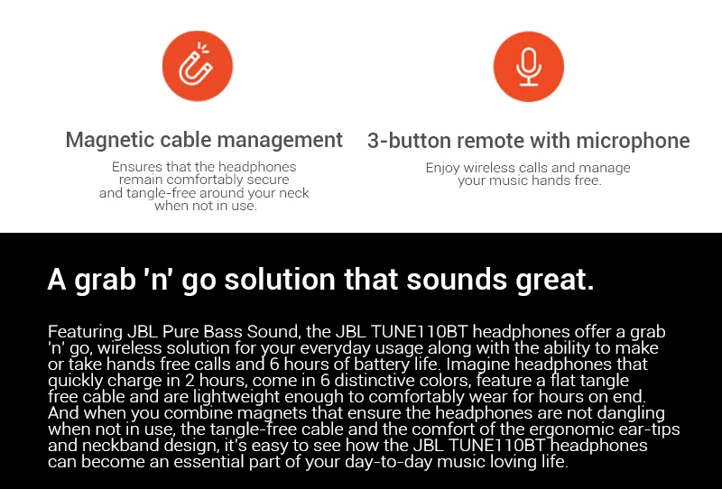 Оригинальные беспроводные наушники JBL T110BT, наушники-вкладыши, спортивные наушники с басами для смартфонов, музыкальные наушники