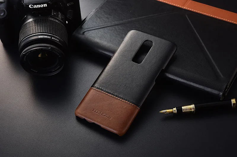 Чехол для OnePlus 6 KEZiHOME, роскошный хит цвета, натуральная кожа, твердая задняя крышка, Капа для Oneplus 6 6,28 '', чехол для телефона s