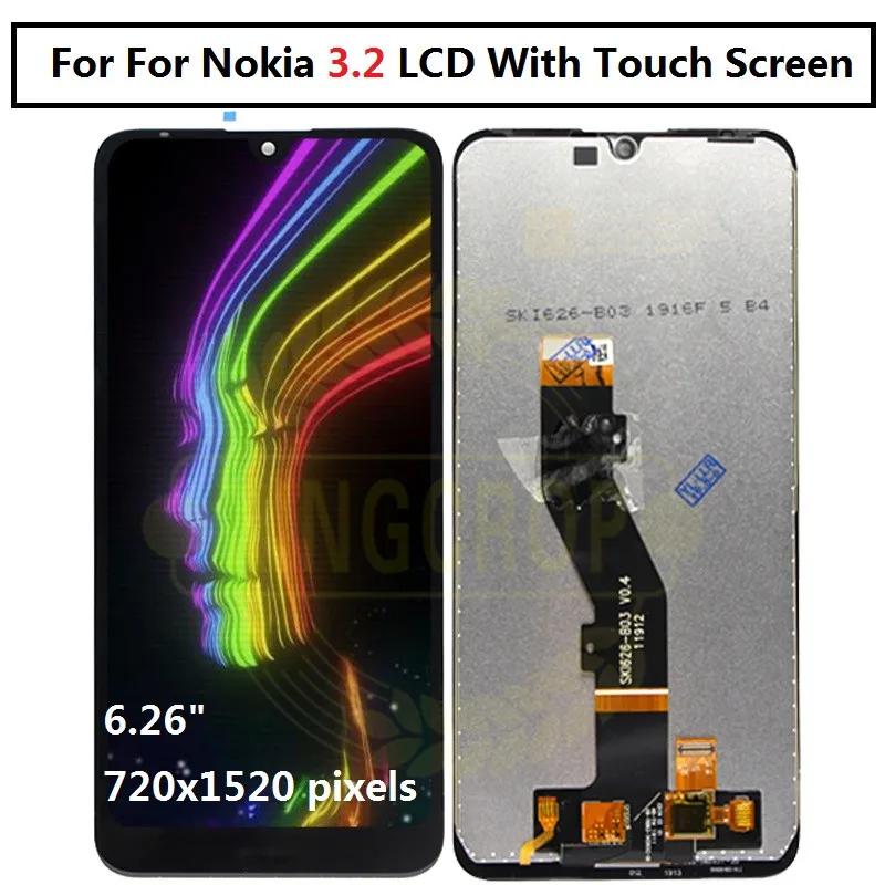 Для Nokia 3 2 LCD TA 1156 1159 1164 дисплей с рамкой сенсорный экран дигитайзер в сборе Замена