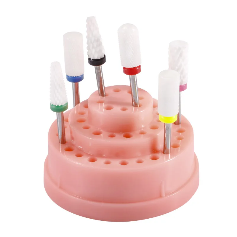 48 отверстий Держатель сверла для ногтей акриловая крышка Pro дрель контейнер