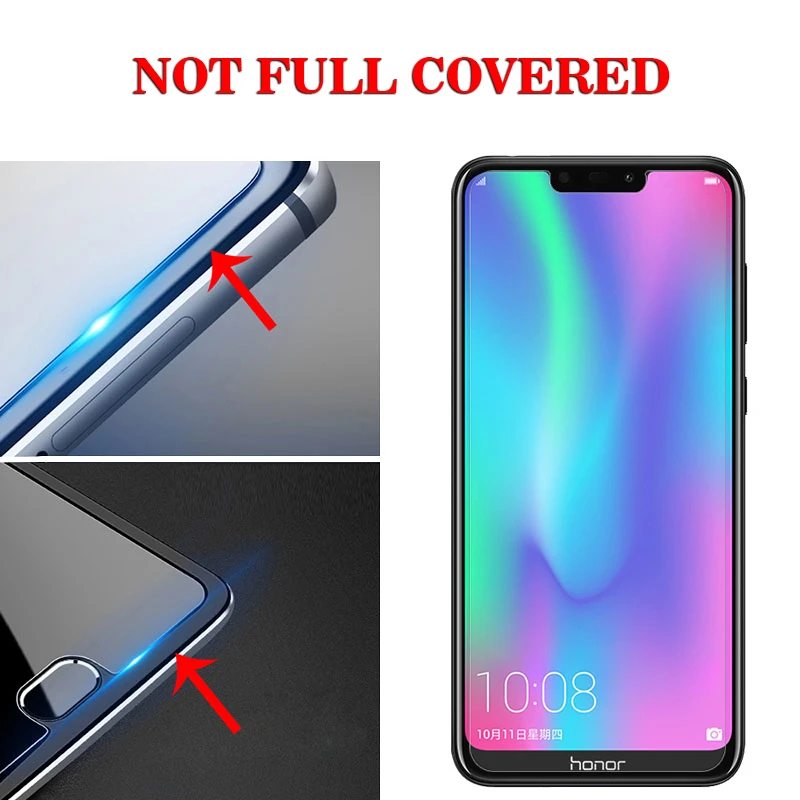 Закаленное стекло 2.5D для Huawei Honor 8C Защитная пленка экрана HD 9H 0 3 мм защита от