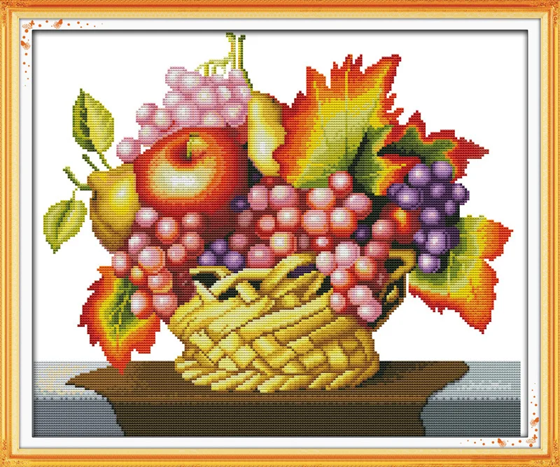 Joy Sunday фруктовая любовь Счетный Набор для вышивания крестиком Набор для вышивания вышивка рукоделие
