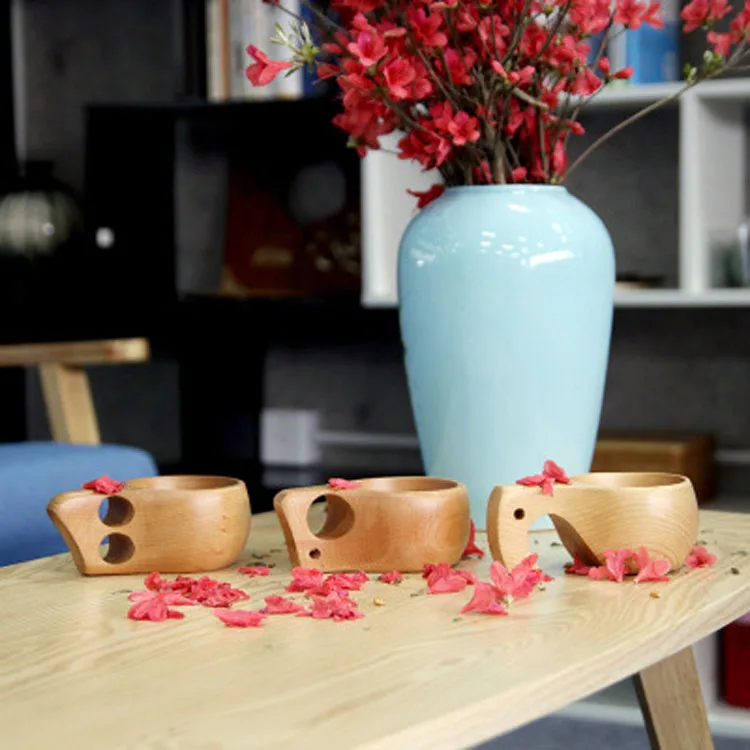 1 шт. ZAKKA KUKSA скандинавские креативные практичные Буковые ручные чашки деревянные чашки для путешествий портативные Модные прочные кофейные чашки для чая