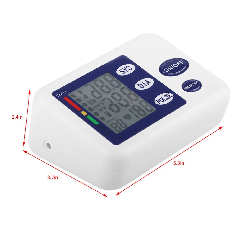 

home Health Care Digital Upper Arm Blood Pressure Monitor meter machine automatic blood Sphygmomanometer Tonometer oximeter