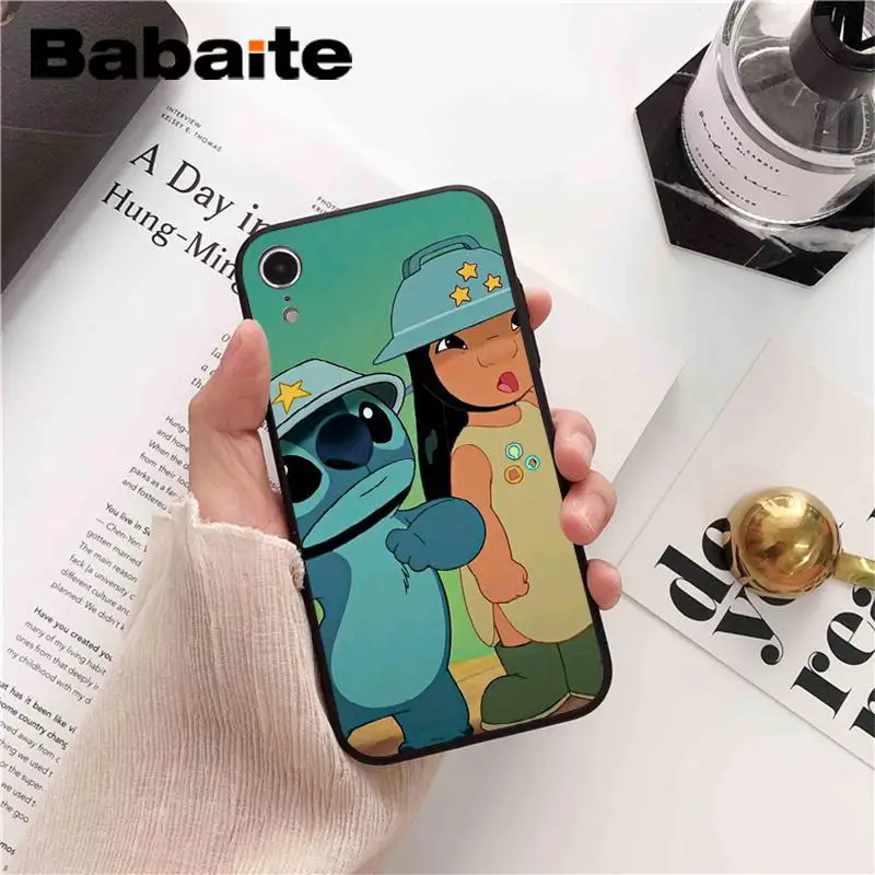 A7 Babaite Lilo Stitch роскошный уникальный дизайн PhoneCase для iPhone 8 7 6 6S Plus X XS MAX 5 5S SE XR 10 Чехол - Цвет: A7
