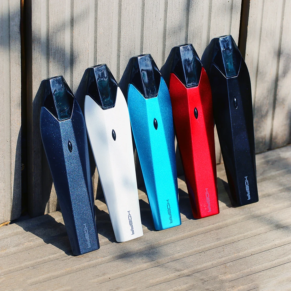 100% оригинал Hugo Vapor Kobra Pod Kit 500 мАч встроенный аккумулятор с 1.5ohm керамической