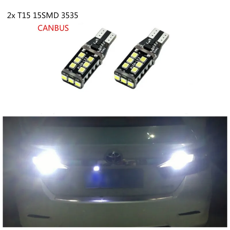 Для Toyota Yaris RAV4 Venza Corolla Prius C Sequoia Sienna Solara Tundra Avalon Celica Canbus T15 светодиодный фонарь заднего хода