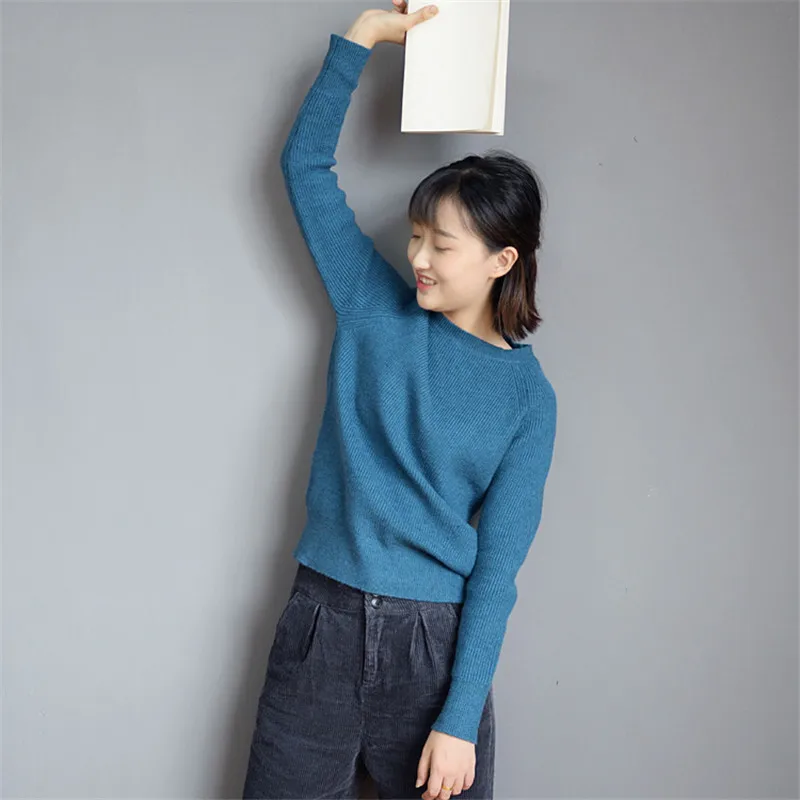 SCUWLINEN 2021 Autumn Winter Women Tops Solid Pullover Long-sleeve Casual Sweaters Women Korean Befree Knitted Sweater S691
SCUWLINEN 2021 Autumn Winter Women Tops Solid Pullover Long-sleeve Casual Sweaters Women Korean Befree Knitted Sweater S691