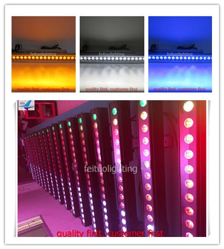 A 18x18 w 6in1 водонепроницаемое уличное линейное освещение LED настенная шайба бегущая