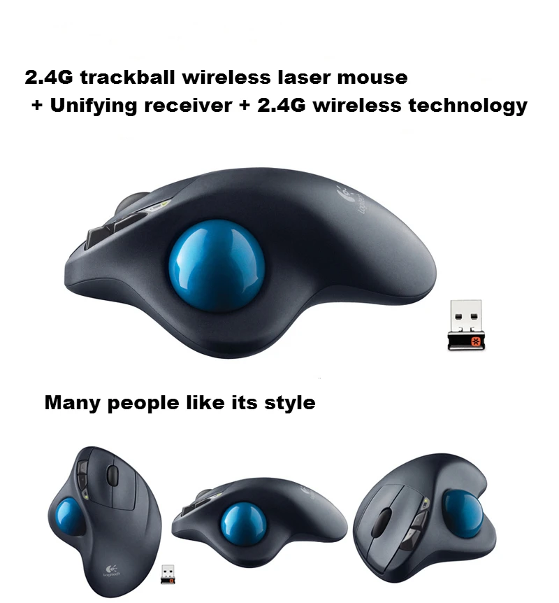 Мышь для игр lotech M570 беспроводная мышка для ноутбука лазерные мыши Вертикальная мышь с трекболом эргономичный Хран Универсальный Приемник Souris