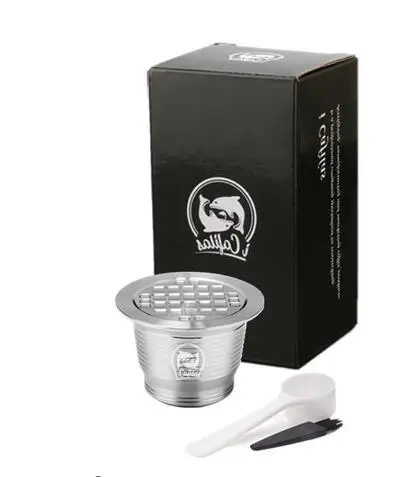 1pcs capsuleB Капсулы из нержавеющей стали с квадратным отверстием Nespresso многоразовые капсулы - Цвет: 1pcs capsuleB