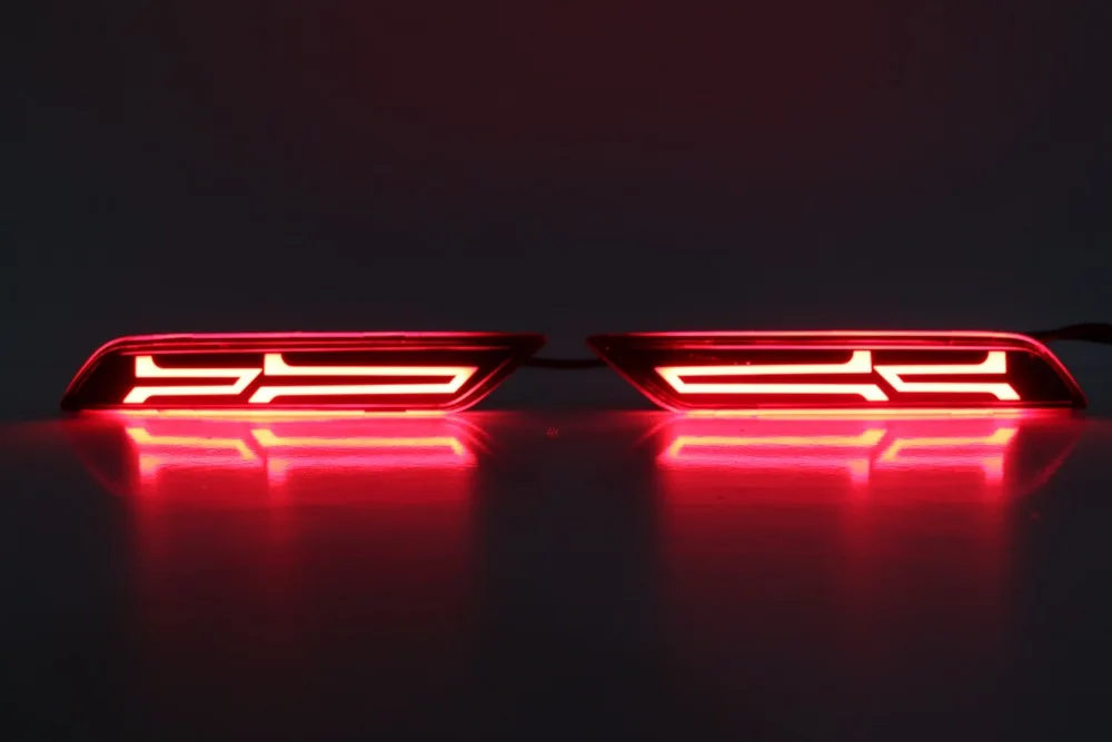 Автомобиль мигает 2 шт светодиодный DRL задний бампер фонарь противотуманная фара