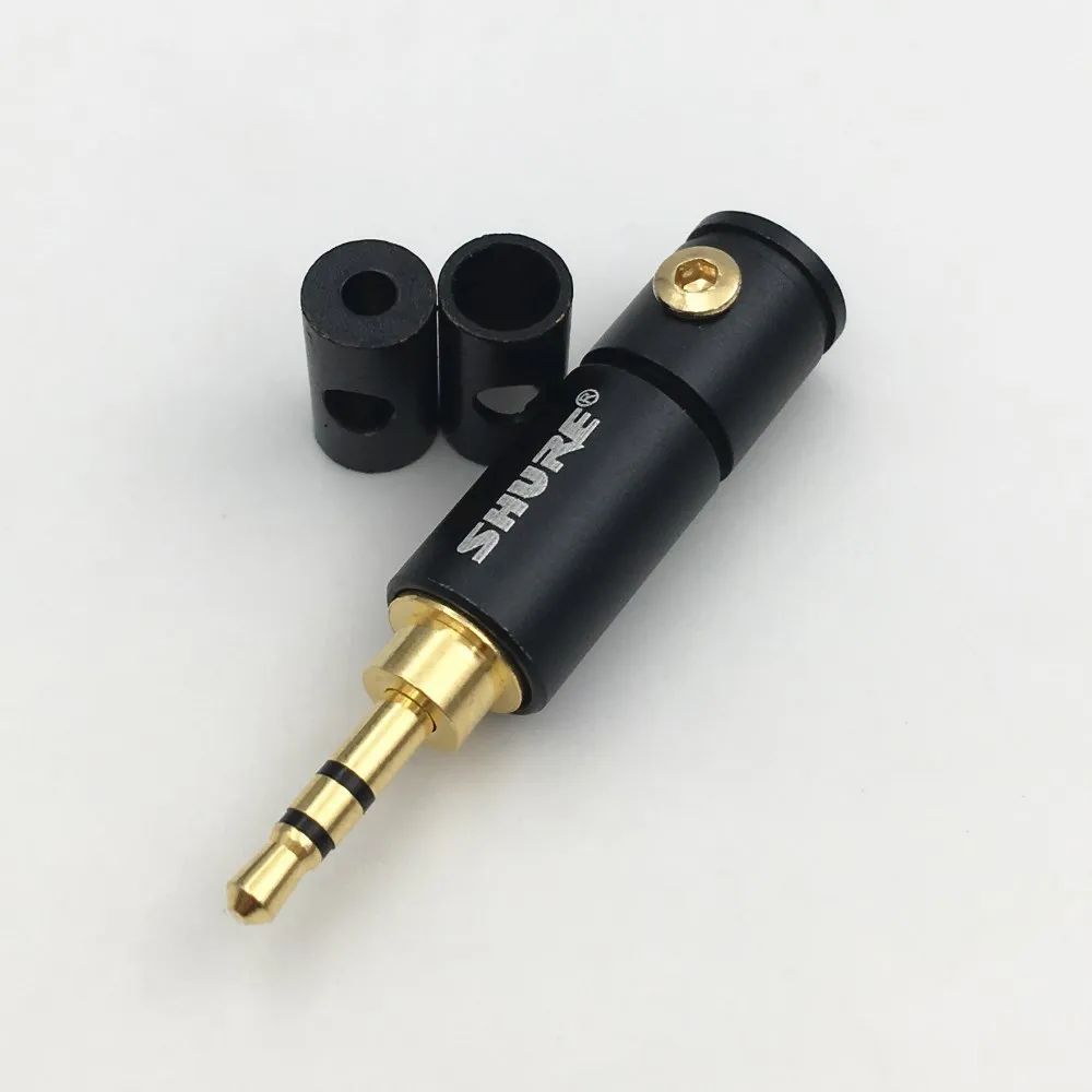 2.5mm 3 Pole 2 шт. 2,5 мм 3,5 3/4 полюса стерео штекер Jack 2,5/3,5 аудио разъем DIY припоя адаптер для Shure 2 мм 4 мм 6 мм кабель - Цвет: 2.5mm 3 Pole