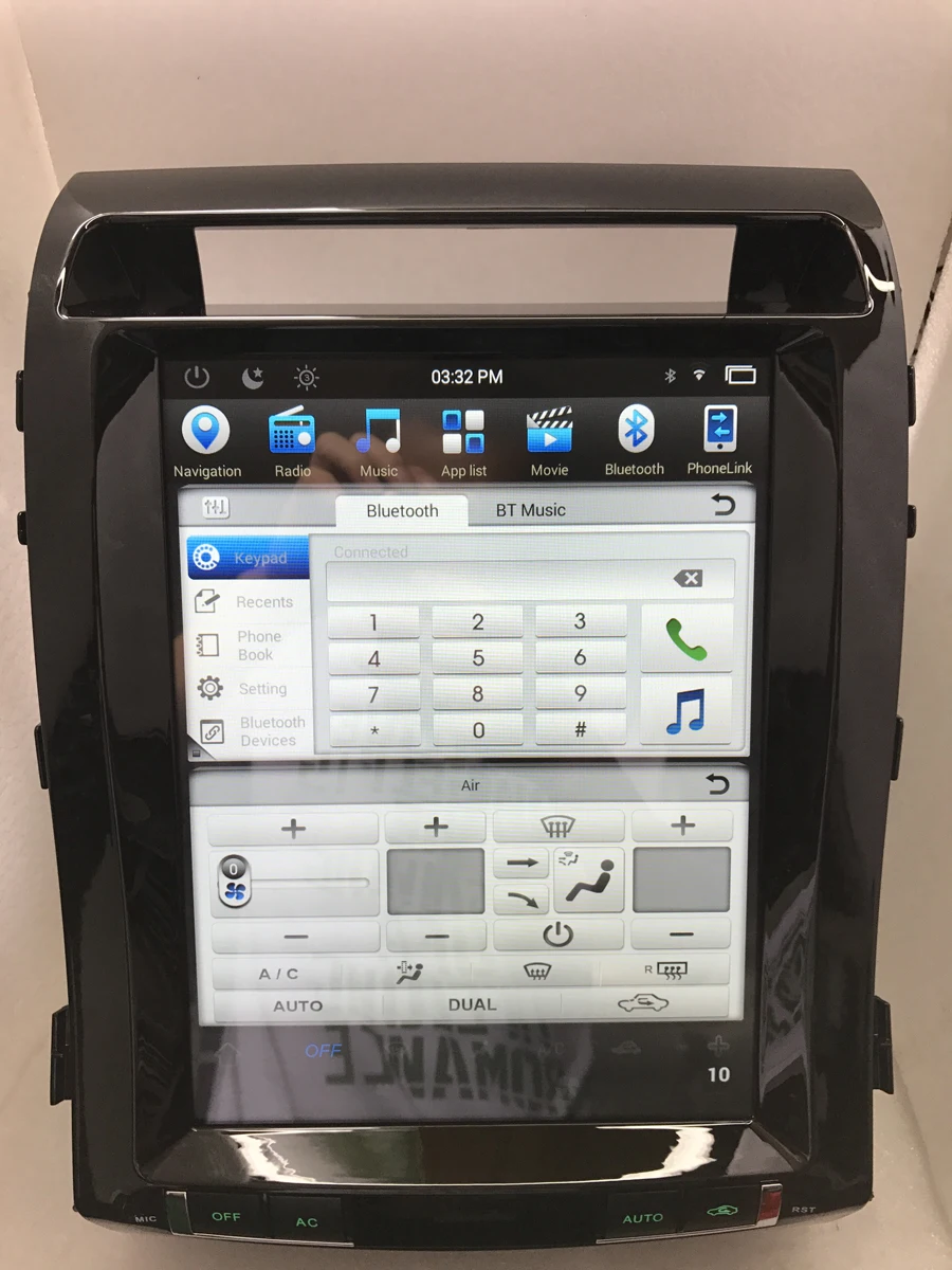 BYNCG 1" Android 7.1.1 четырехъядерный 2 Гб ram автомобильный радиоприемник для TOYOTA Land Cruiser 200 2008- 1024*768 емкостный экран 32g rom gps
