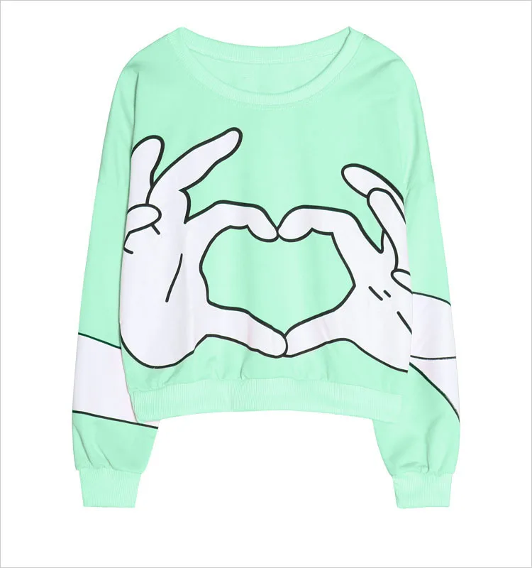 2015 New Autumn sudaderas mujer female zipper womens hoodie Harajuku style loose long-sleeved shirt small | Женская одежда