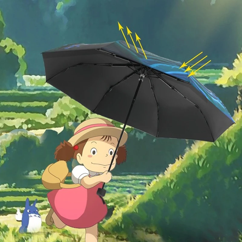 Высокое качество Тоторо зонтик Аниме Studio Ghibli Зонты Дождь женский зонт Plegable