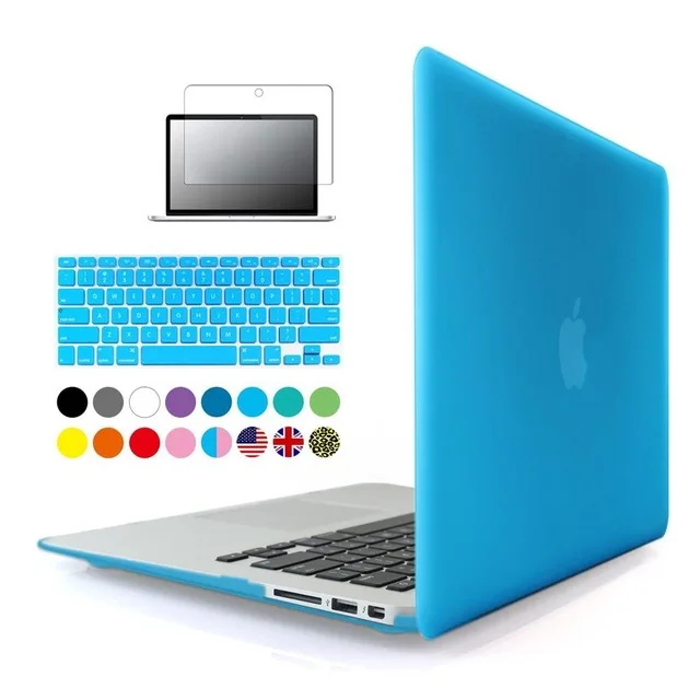 3 в 1 матовый Жесткий Чехол для ноутбука Apple macbook Air Pro retina 11 12 13 15 дюймов протектор для Mac book 11,6 13,3 15,4 Touchbar