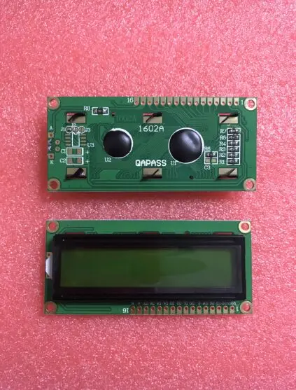 LCD1602 LCD-1602-5V 5V желтый зеленый цвет черный слово 2 шт