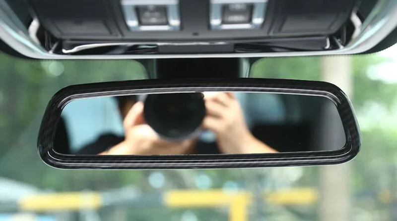 Внутренняя отделка зеркала заднего вида из углеродного пластика для Land Rover Discovery 4