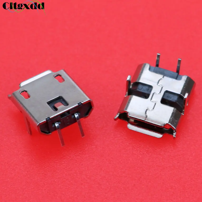 Cltgxdd 1 шт. Micro USB 2pin B Тип SMT гнездовой разъем для мобильного телефона 2 pin хвостовой