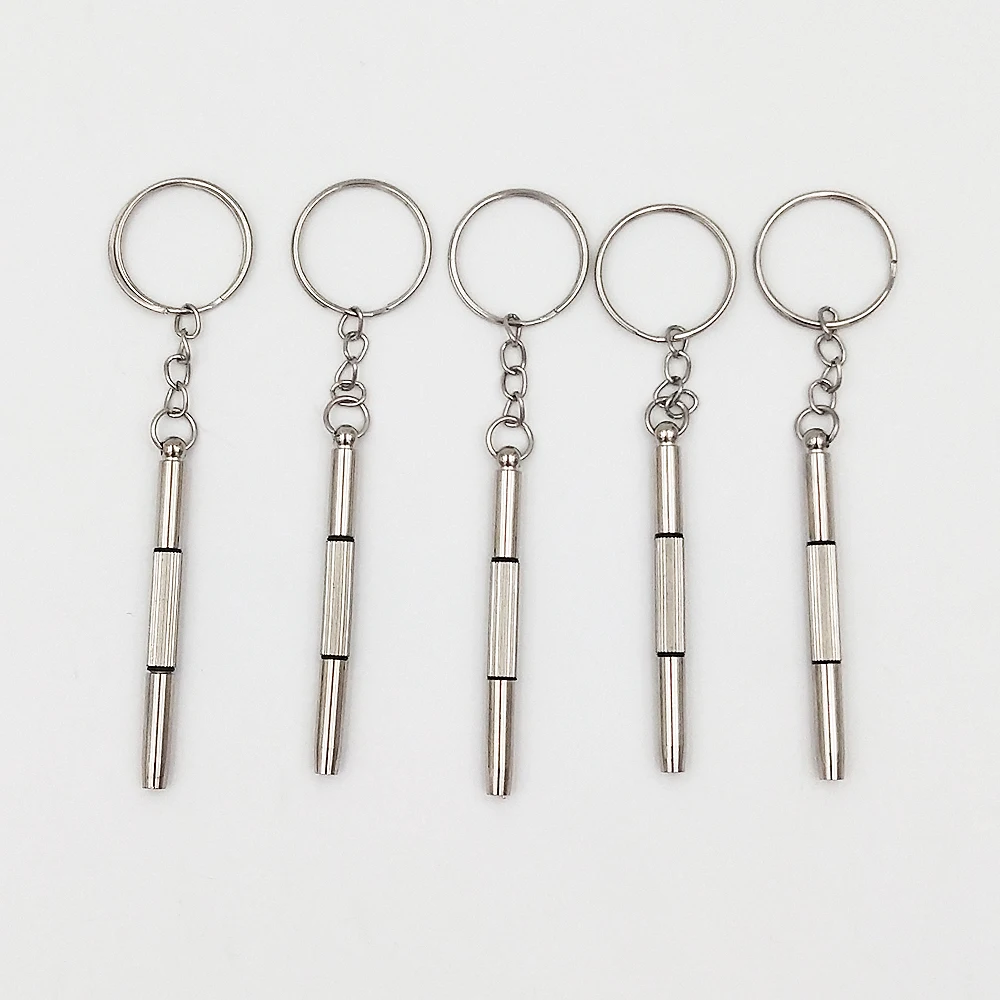 

5 шт. 3 в 1 Прецизионная мини-отвертка для очков ручные инструменты набор для ремонта солнцезащитных очков и часов Отвертка инструмент брелок