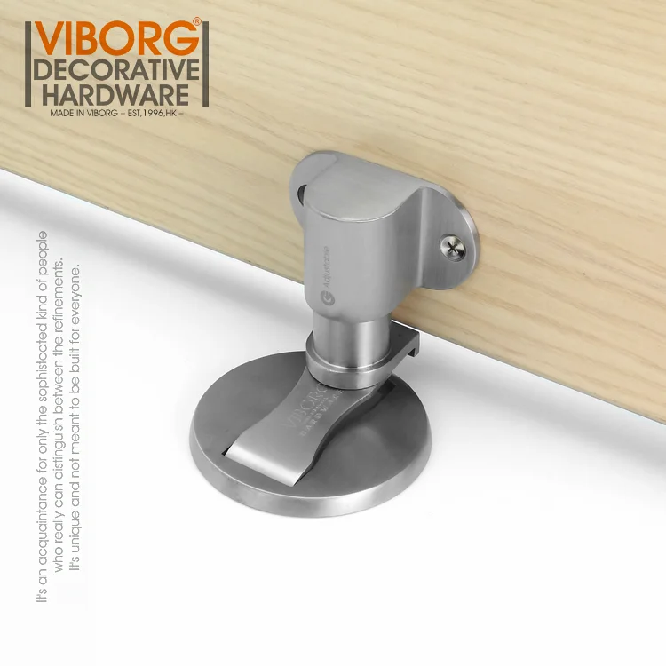VIBORG Deluxe SUS304 нержавеющая сталь литье Регулируемый напольный мощный магнитный дверной стопор дверные стопоры дверной стоп RS-40F
