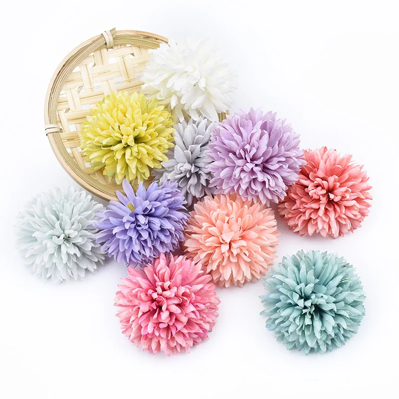 Искусственные цветы из 2 предметов шелковые хризантемы Декор для дома свадьбы